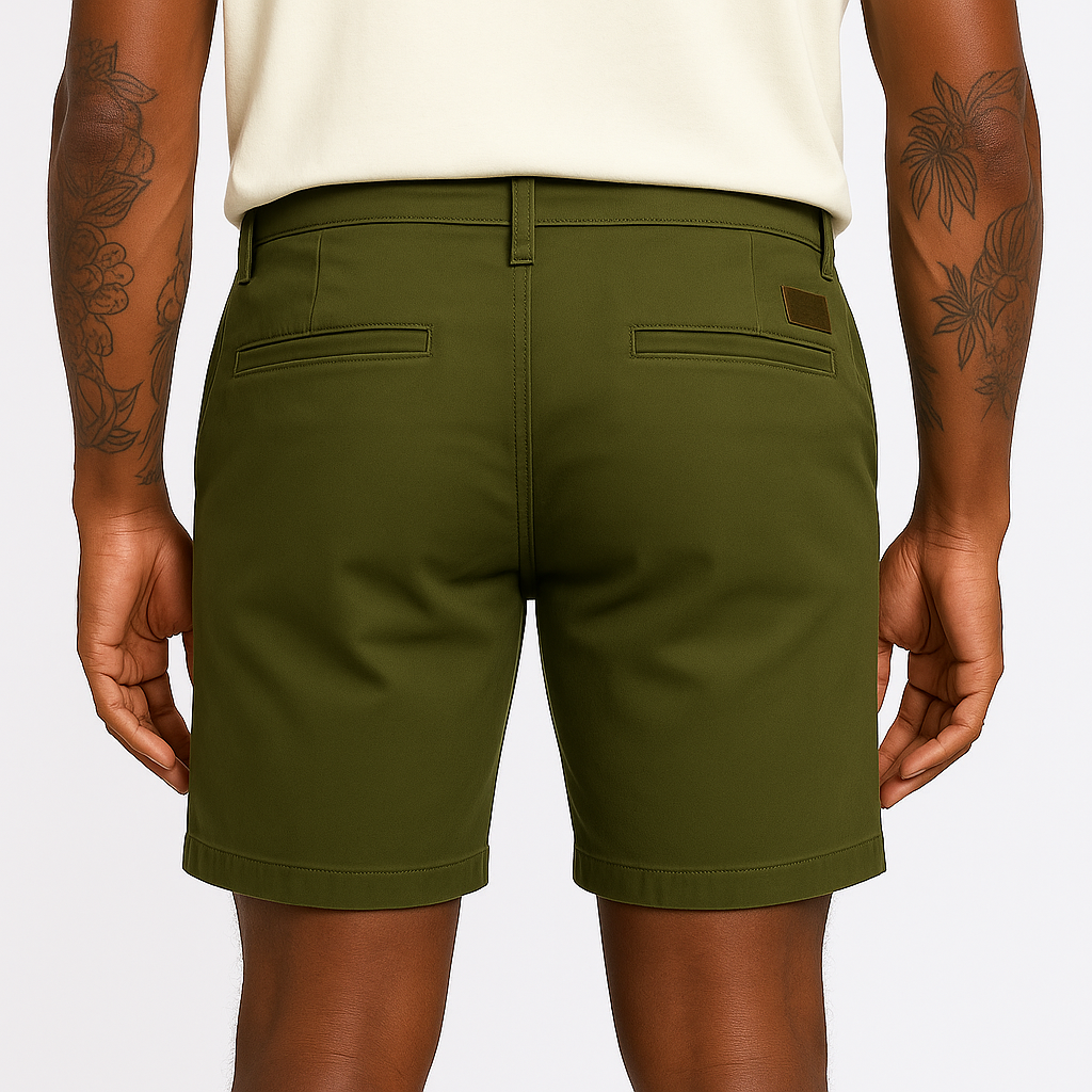 Men's Summer Fashion Retro Solid Color Denim Shorts MTA1600E7P