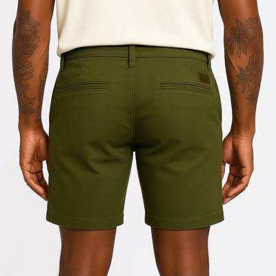 Men's Summer Fashion Retro Solid Color Denim Shorts MTA1600E7P