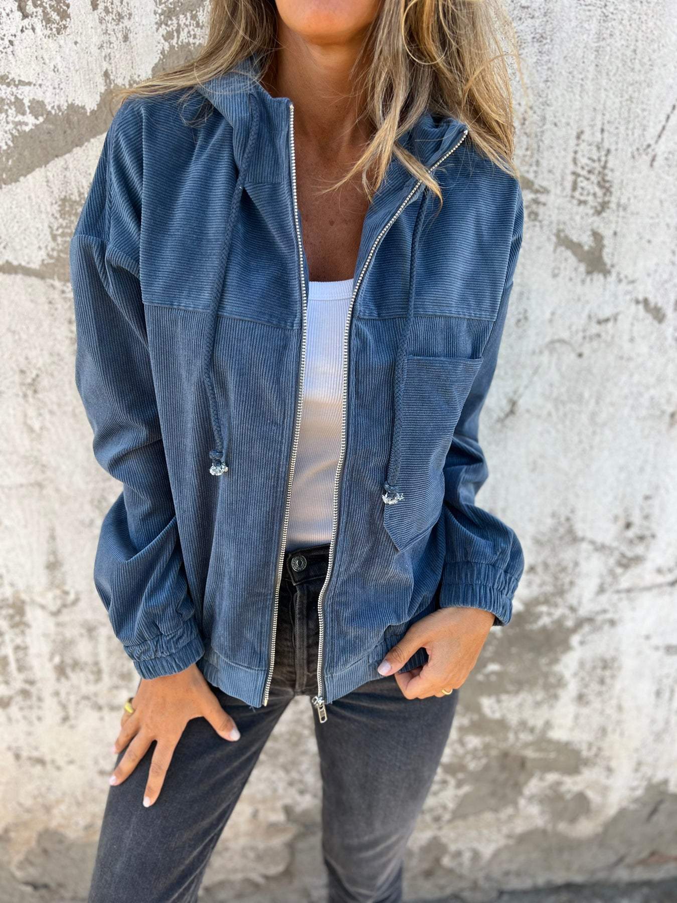 Rowena - Casual Jacket with Hood and Zip