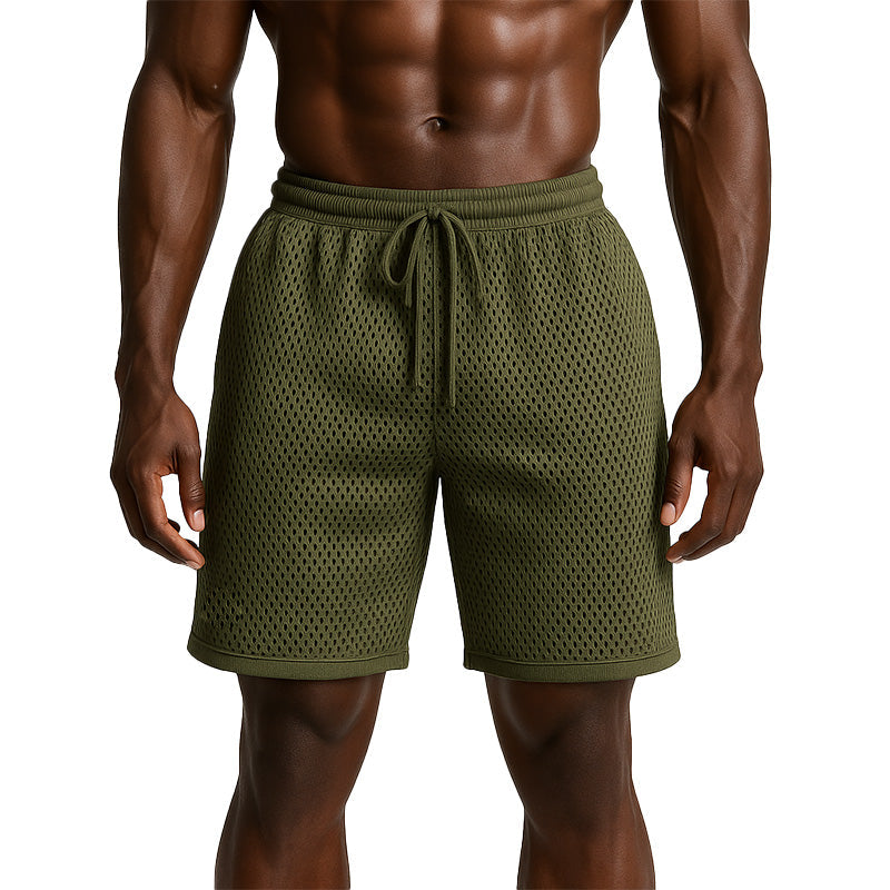 Men's Summer Fashion Breathable And Comfortable Mesh Casual Sports Shorts MTA2376E4P