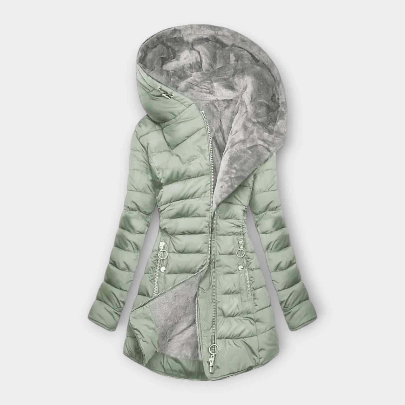 Katarina - Fur-Lined Hooded Puffer