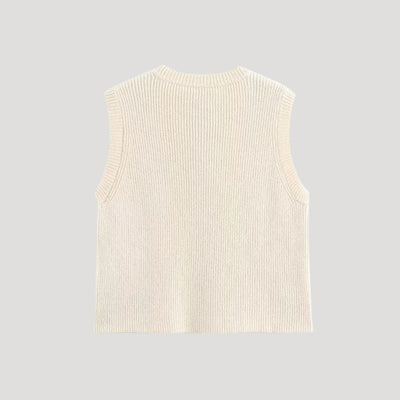 Nevaeh- Knit sleeveless cardigan