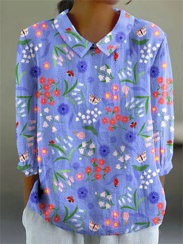 Vintage Colourful Blouse
