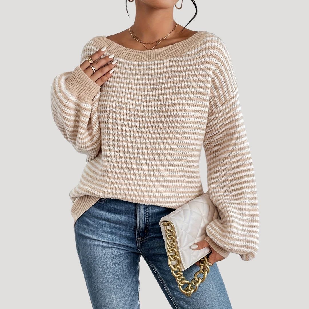 Esther - Oversized striped knit sweater