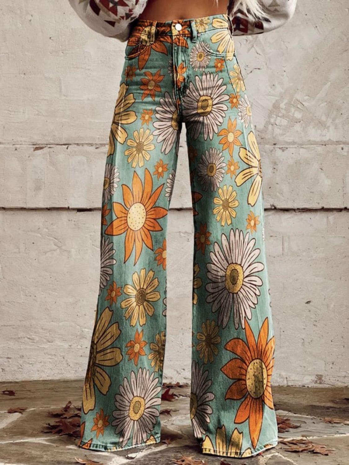 Anaïs | Floral Festival Print Wide Leg Pants