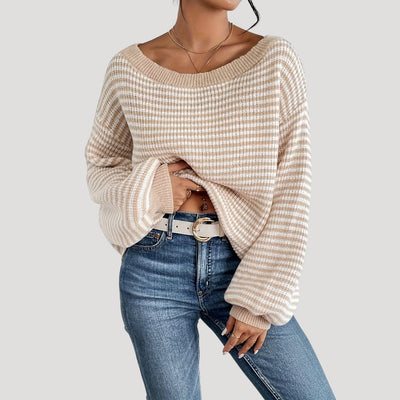 Esther - Oversized striped knit sweater