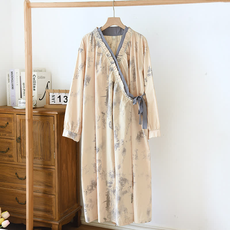 Kalina - Ink Style Pure Cotton Soft Nightdress