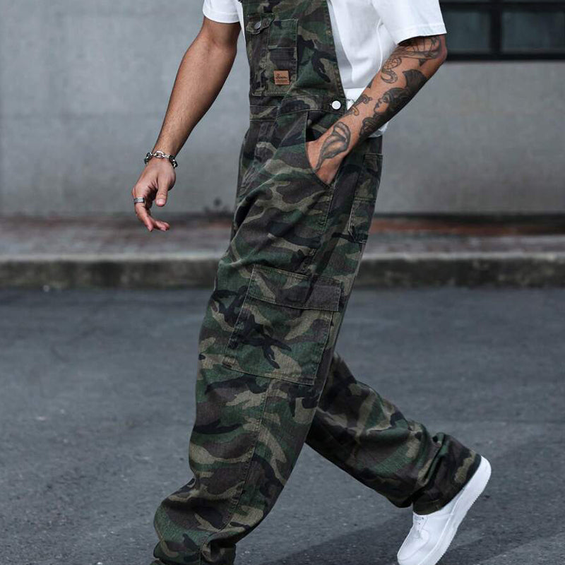 Men's Outdoor Camouflage Print Multi-Pocket Jumpsuit MTA2896C6X