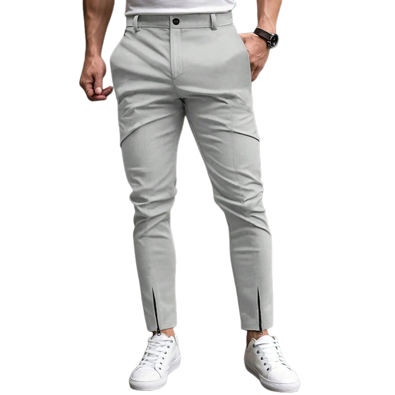 Men's Solid Color Casual Suit Pants MTA0366D4X