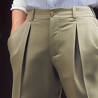 Men's Summer Basic Pleated Suit Shorts MTA1053D8U