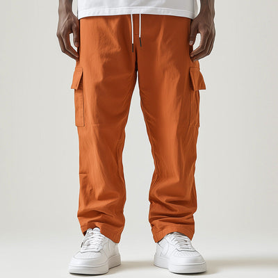 Men's Spring Fashion Solid Color Cotton and Linen Casual Sports Pants MTA1250D0P