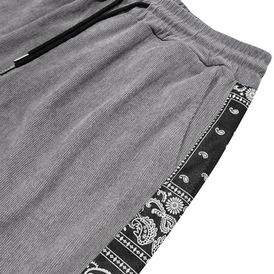 Men's Contrast Corduroy Casual Pants MTA1415D3X