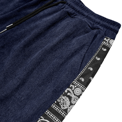 Men's Contrast Corduroy Casual Pants MTA1415D3X