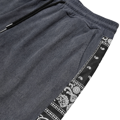 Men's Contrast Corduroy Casual Pants MTA1415D3X