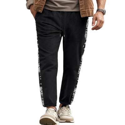 Men's Contrast Corduroy Casual Pants MTA1415D3X