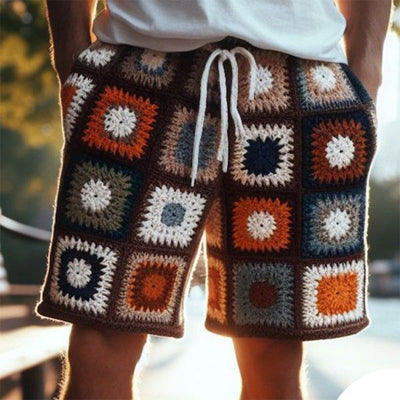 Men's Summer Fashion Jacquard Knitted Shorts MTA1705D7U