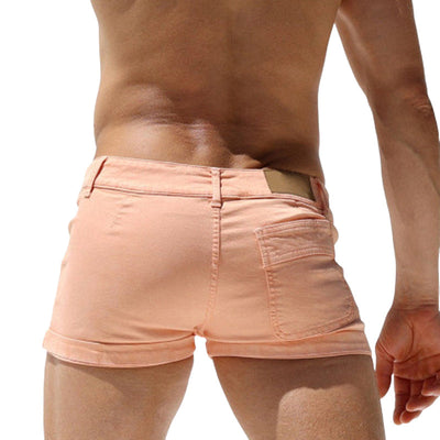 Men's Summer Basic Solid Color Slim-fit Shorts MTA1776D0U