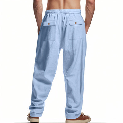 Men's Summer Loose Solid Color Casual Pants MTA2100D5X