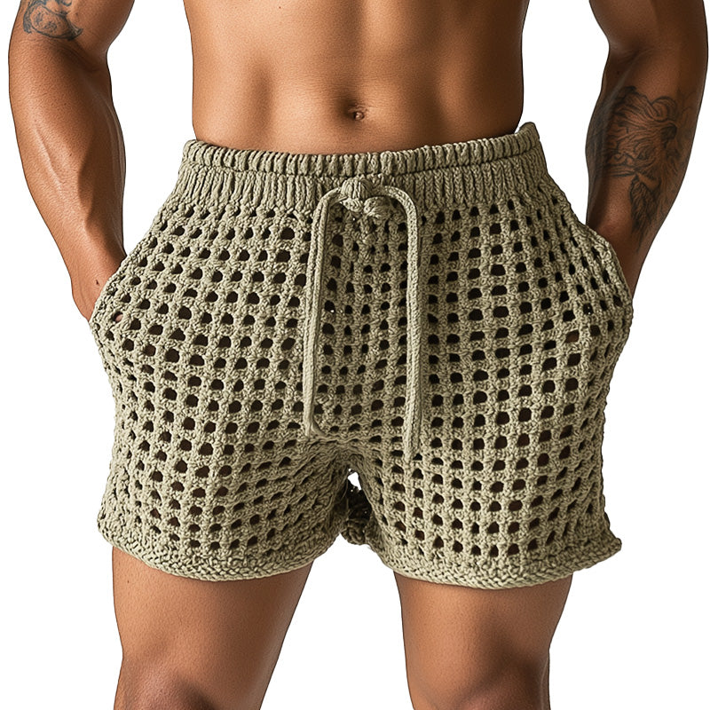 Men's Summer Hollow Breathable And Comfortable Shorts MTA2248D7P