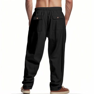 Men's Summer Loose Solid Color Casual Pants MTA2100D5X