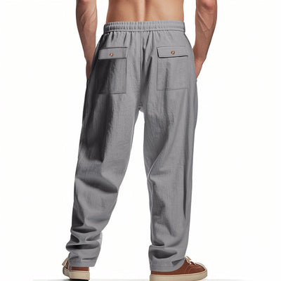 Men's Summer Loose Solid Color Casual Pants MTA2100D5X