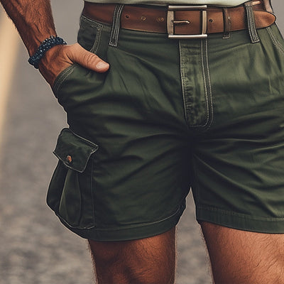 Men's Summer Army Green Cargo Shorts MTA2207D3U