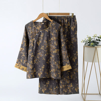 Callie - Jacquard Vintage Pure Cotton Loungewear Set