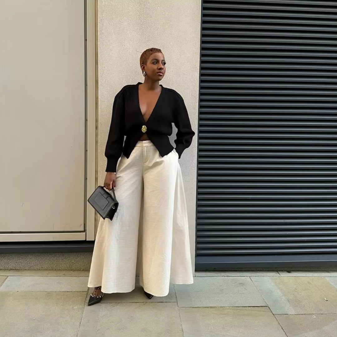 Fatima - Chic v-neck cardigan