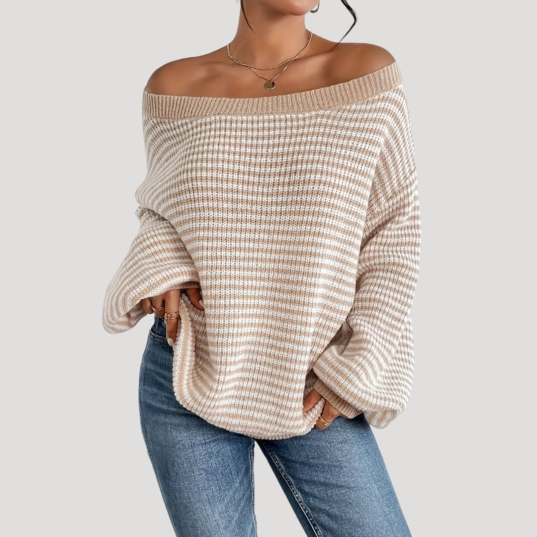 Esther - Oversized striped knit sweater