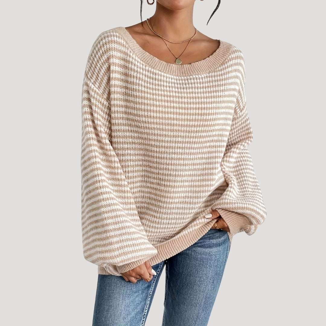 Esther - Oversized striped knit sweater