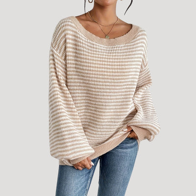 Esther - Oversized striped knit sweater