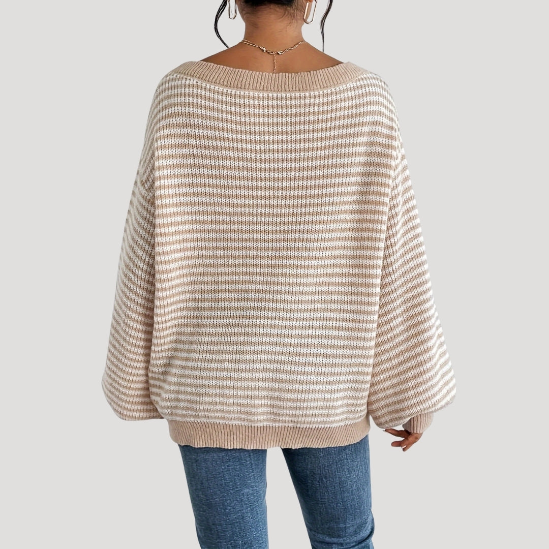 Esther - Oversized striped knit sweater
