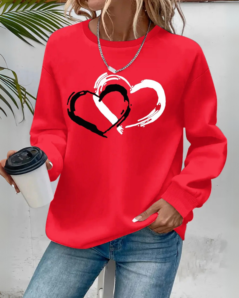 Lina - Cosy Heart Sweater