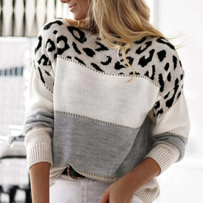 Sophie - Stylish Leopard Print Sweater