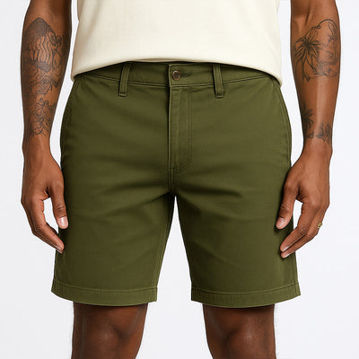 Men's Summer Fashion Retro Solid Color Denim Shorts MTA1600E7P