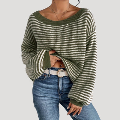 Esther - Oversized striped knit sweater