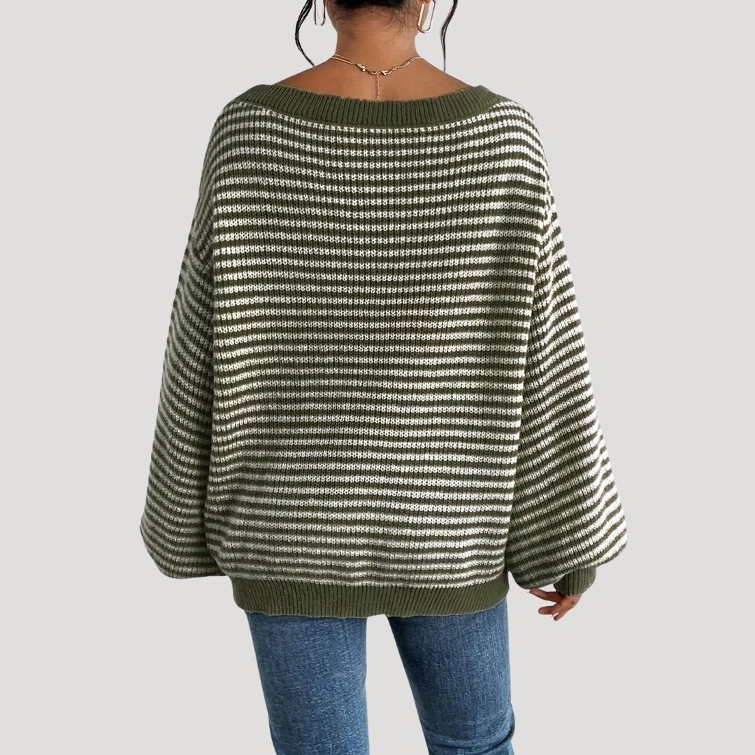 Esther - Oversized striped knit sweater