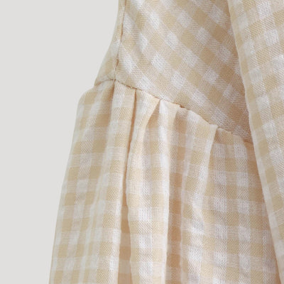 Ingrid - Gingham tie-front heart cardigan