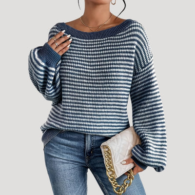 Esther - Oversized striped knit sweater