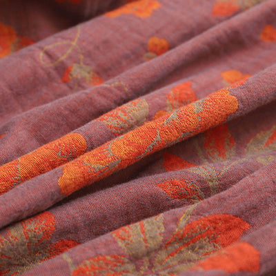 Monica - Jacquard Cotton V-Neck Bathrobe Pajama