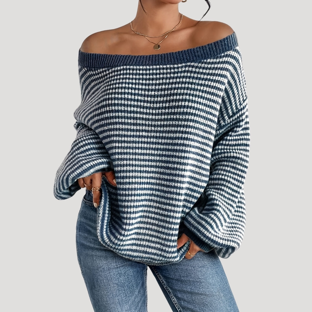 Esther - Oversized striped knit sweater