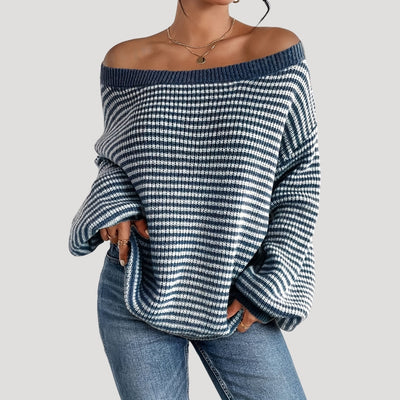Esther - Oversized striped knit sweater