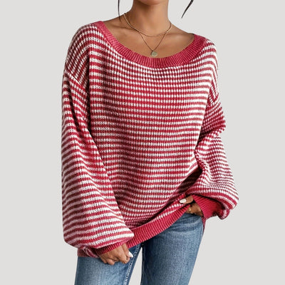 Esther - Oversized striped knit sweater