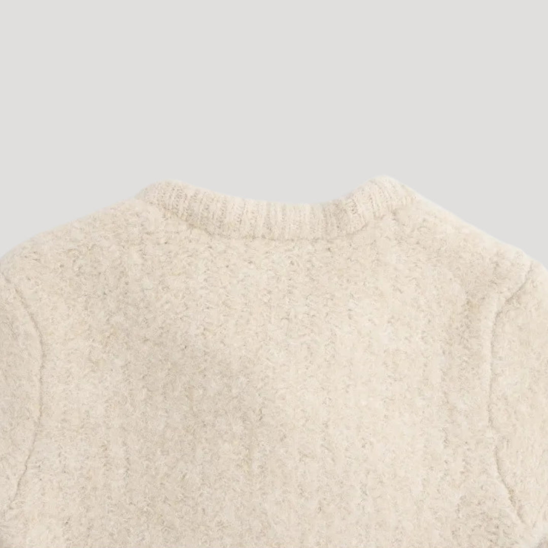 Lucia - Elegant cardigan with bow tie