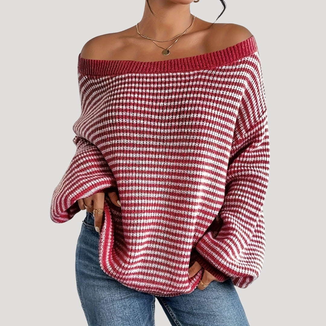 Esther - Oversized striped knit sweater