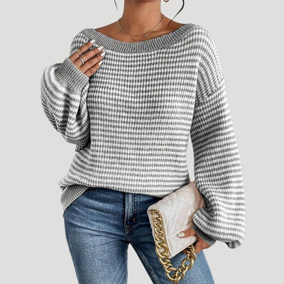 Esther - Oversized striped knit sweater