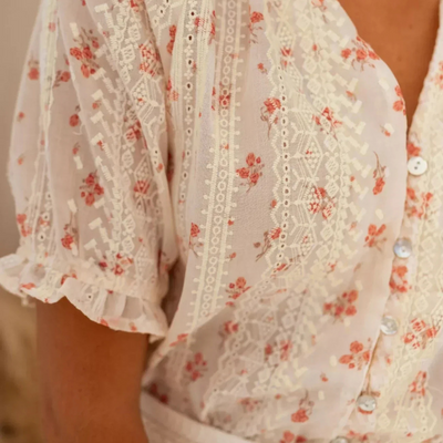 Cleo -  Floral Blouse