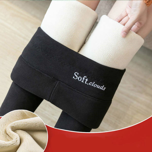 Bess - High Waist Velvet Thick Legging