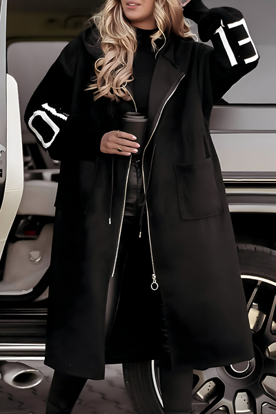 Cara - Elegant Hooded Coatigan
