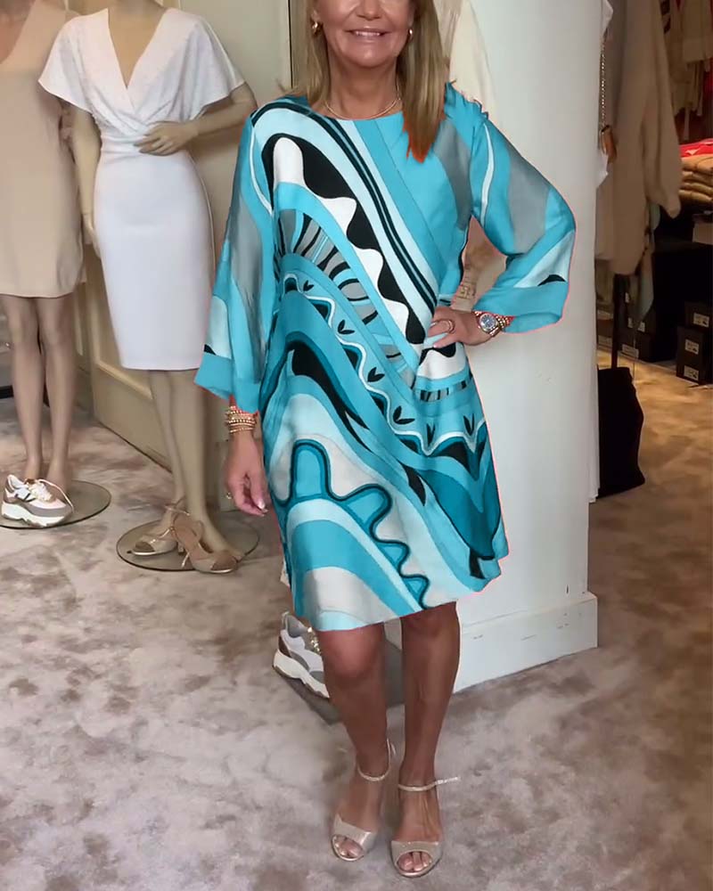 Marcia™ - Vibrant Print Dress